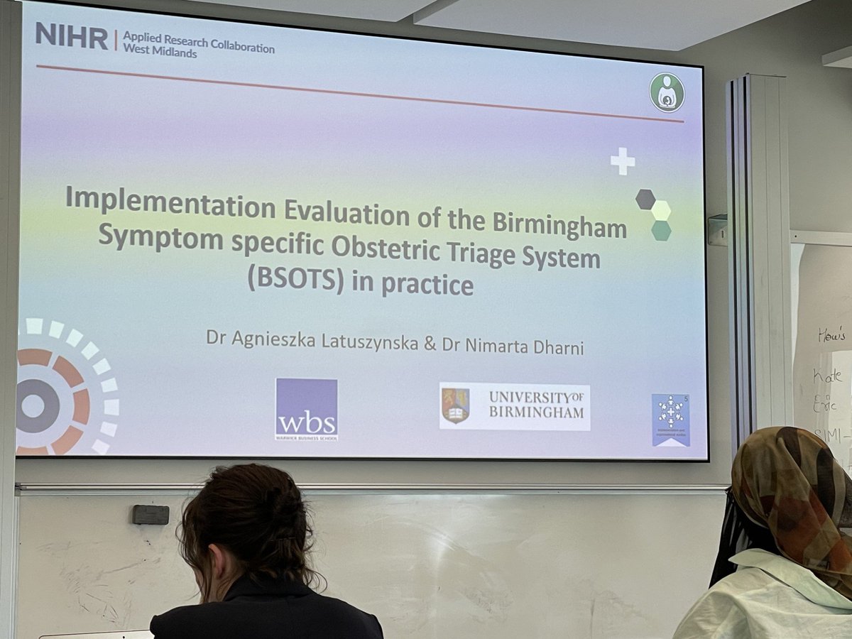 NIHR Applied Research Collaborations (ARCs) (@nihrarcs) on Twitter photo #HSRUK2023 Conference #Maternity session kicks off with Dr Agnieszka Latuszynska & Dr Nimarta Dharni <a href="/Dr_Dharni/">Nimarta Dharni</a> presenting <a href="/ARC_WM/">NIHR ARC West Midlands</a> work on the Birmingham Symptom-specific Obstetric Triage System (BSOTS)
More info on the #NIHRARCs ARC West Midlands site:
warwick.ac.uk/fac/sci/med/ab… #HSRUK2023 Conference #Maternity session kicks off with Dr Agnieszka Latuszynska & Dr Nimarta Dharni <a href="/Dr_Dharni/">Nimarta Dharni</a> presenting <a href="/ARC_WM/">NIHR ARC West Midlands</a> work on the Birmingham Symptom-specific Obstetric Triage System (BSOTS)
More info on the #NIHRARCs ARC West Midlands site:
warwick.ac.uk/fac/sci/med/ab…