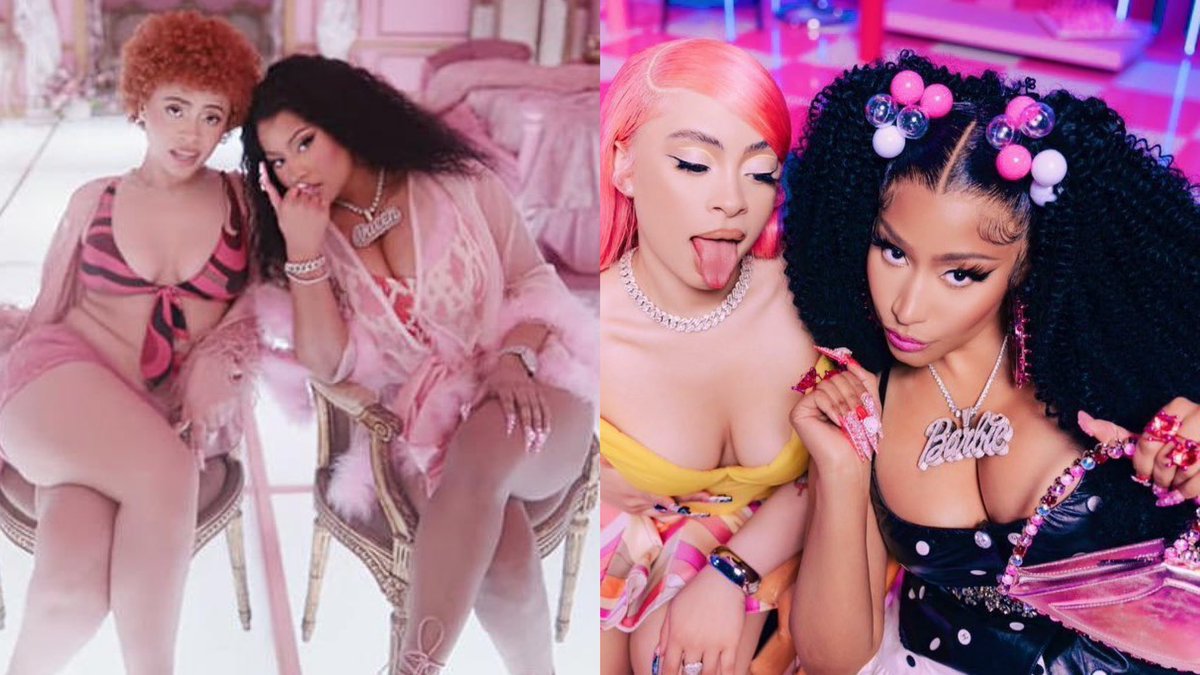 Nicki Minaj &amp; Ice Spice Simultaneously chart both of their collaborations, “Princess Diana” (53) &amp; “Barbie World” (7) on the Billboard Hot 100 this week! 🔥

— Both songs debuted in the Top 10!