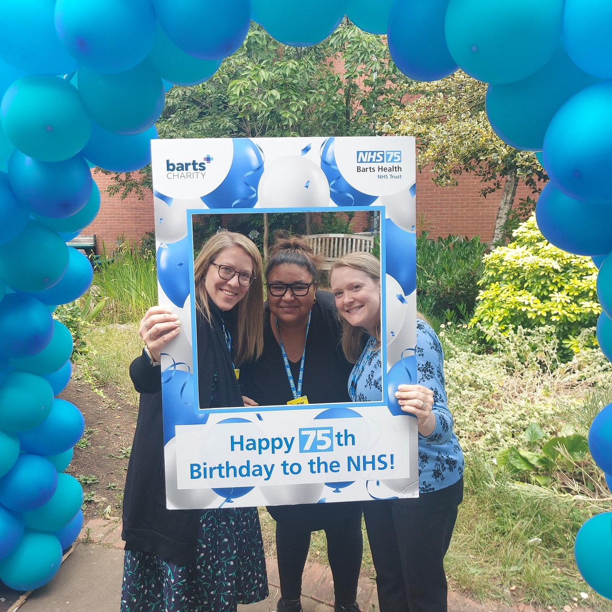 <a href="/QiWhipps/">Whipps Cross Quality Improvement Team 💙</a> celebrating 75 years of the NHS! 36.5 years service between us.....and counting! @WhippsCrossHosp <a href="/sianhibs/">Sian Hibbert 🌺</a>