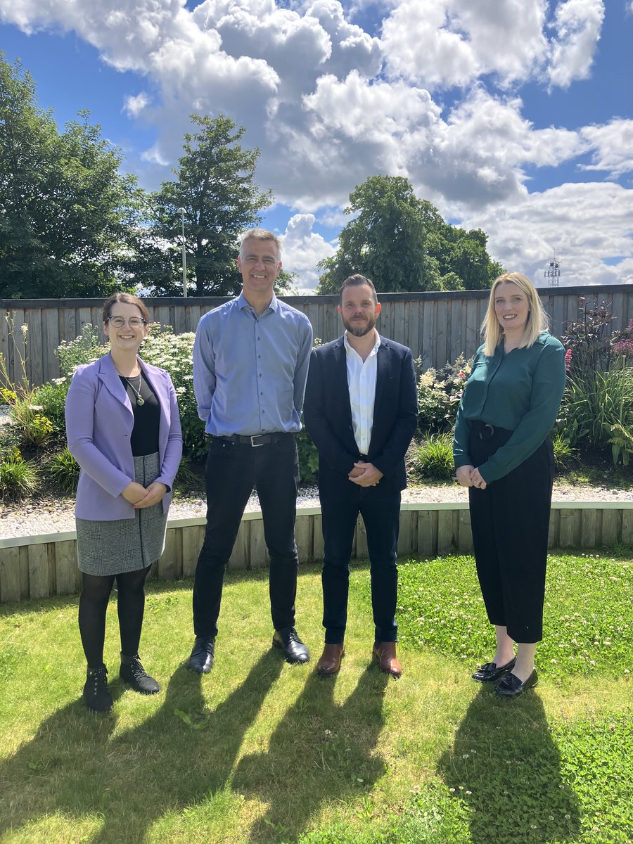 InvernessChambr's tweet photo. @ColinMarr_Ness and Talia had a lovely afternoon visiting the team at @maggieshighland!  We received such a warm welcome into their beautiful centre and gardens, and learned about the invaluable work support they provide.  Thank you for having us! 🧡

#ICmembers #ICsupporting https://t.co/fJVZjNuplS