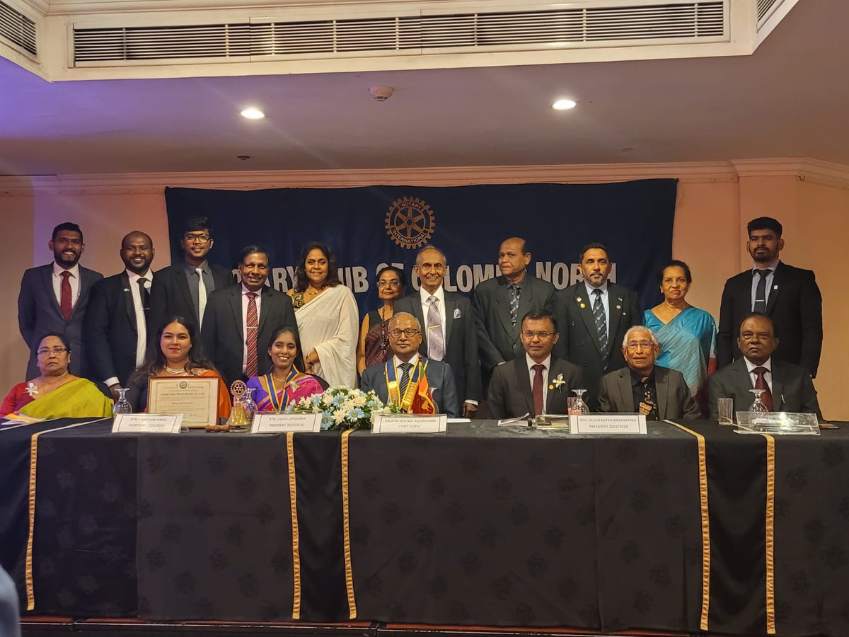 56th President Lasika Jayamaha and the board of Directors of the Rotary Club of Colombo North. A synergy of experience and energetic Rotaraians working together hand in hand. #Rotary #Rotary3220