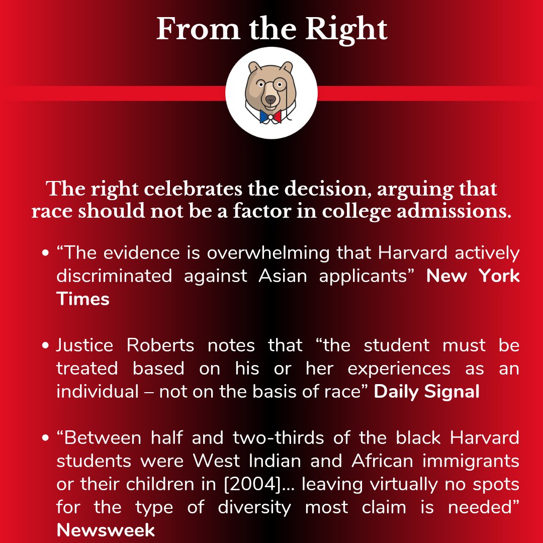 KnowTheFlipSide's tweet photo. Do you agree with the Court's decision? Why or why not?
#SCOTUS #SupremeCourt #AffrimativeAction #news #politics #TheFlipSide https://t.co/XpWGwBHeoa