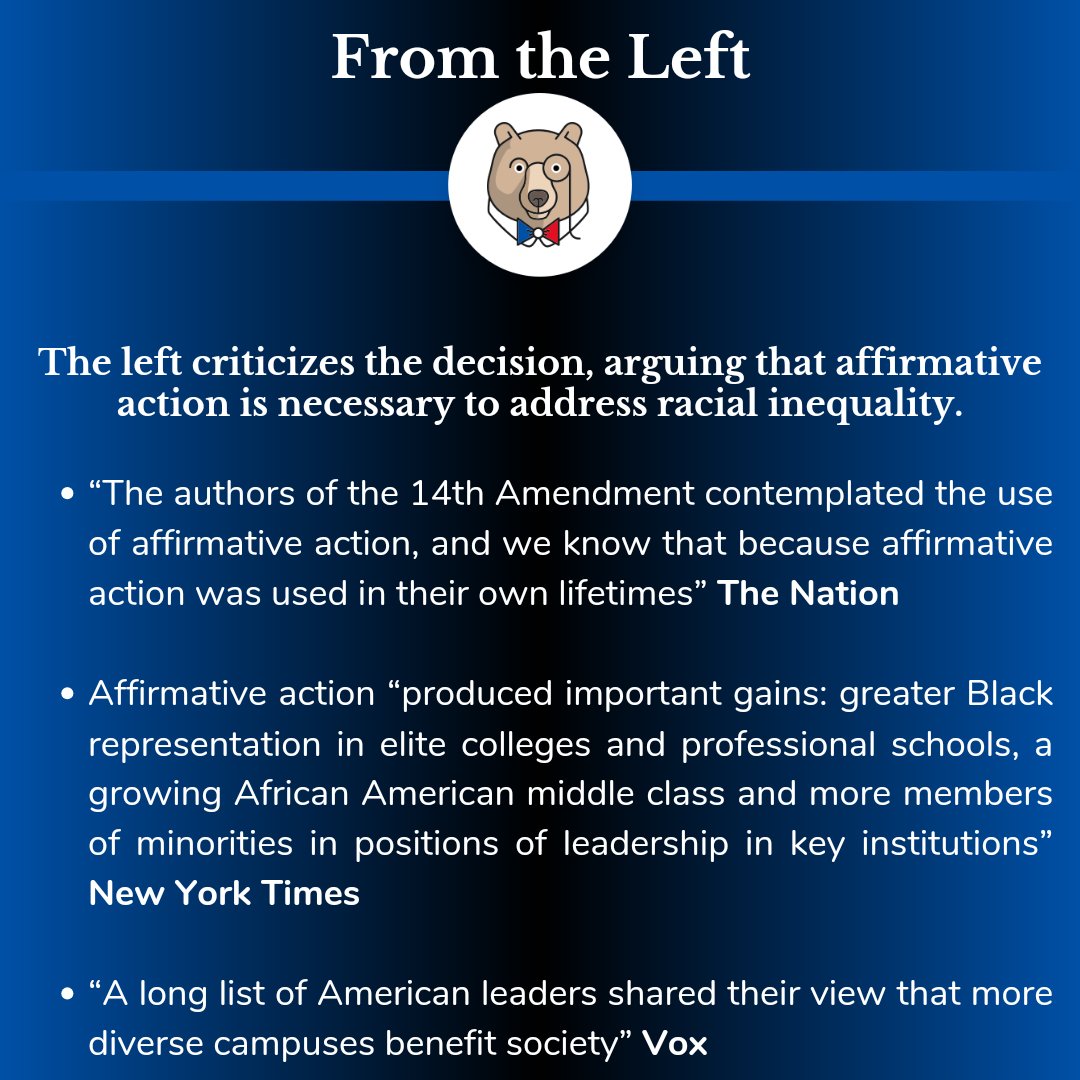 KnowTheFlipSide's tweet photo. Do you agree with the Court's decision? Why or why not?
#SCOTUS #SupremeCourt #AffrimativeAction #news #politics #TheFlipSide https://t.co/XpWGwBHeoa