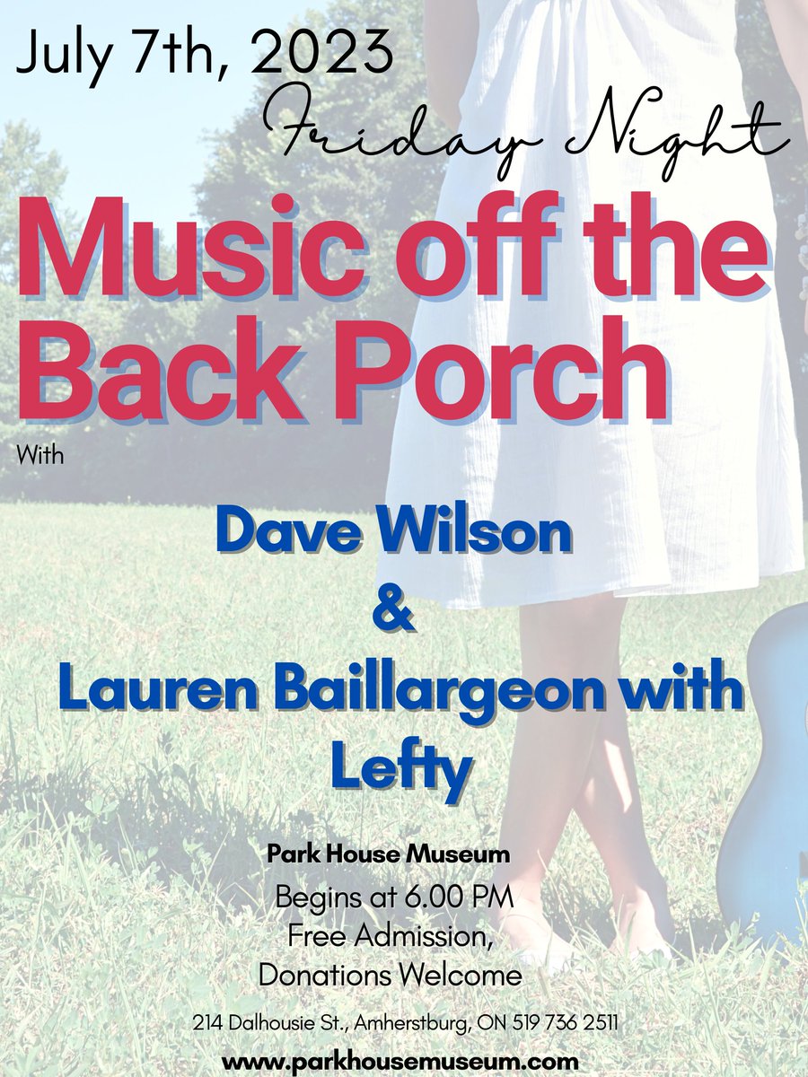 Music Off the Back Porch is this Friday!