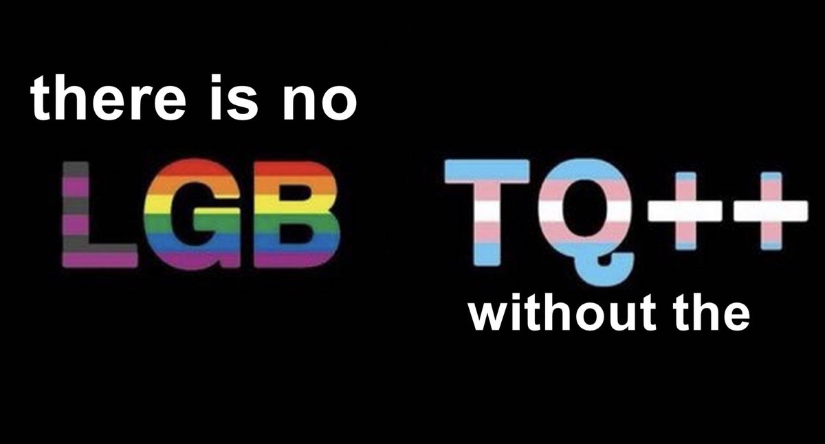 bluefolf's tweet photo. There is no LGB without the T 🏳️‍🌈🏳️‍⚧️
There is no LGB without the T 🏳️‍🌈🏳️‍⚧️
There is no LGB without the T 🏳️‍🌈🏳️‍⚧️ https://t.co/wITH7lHkaA