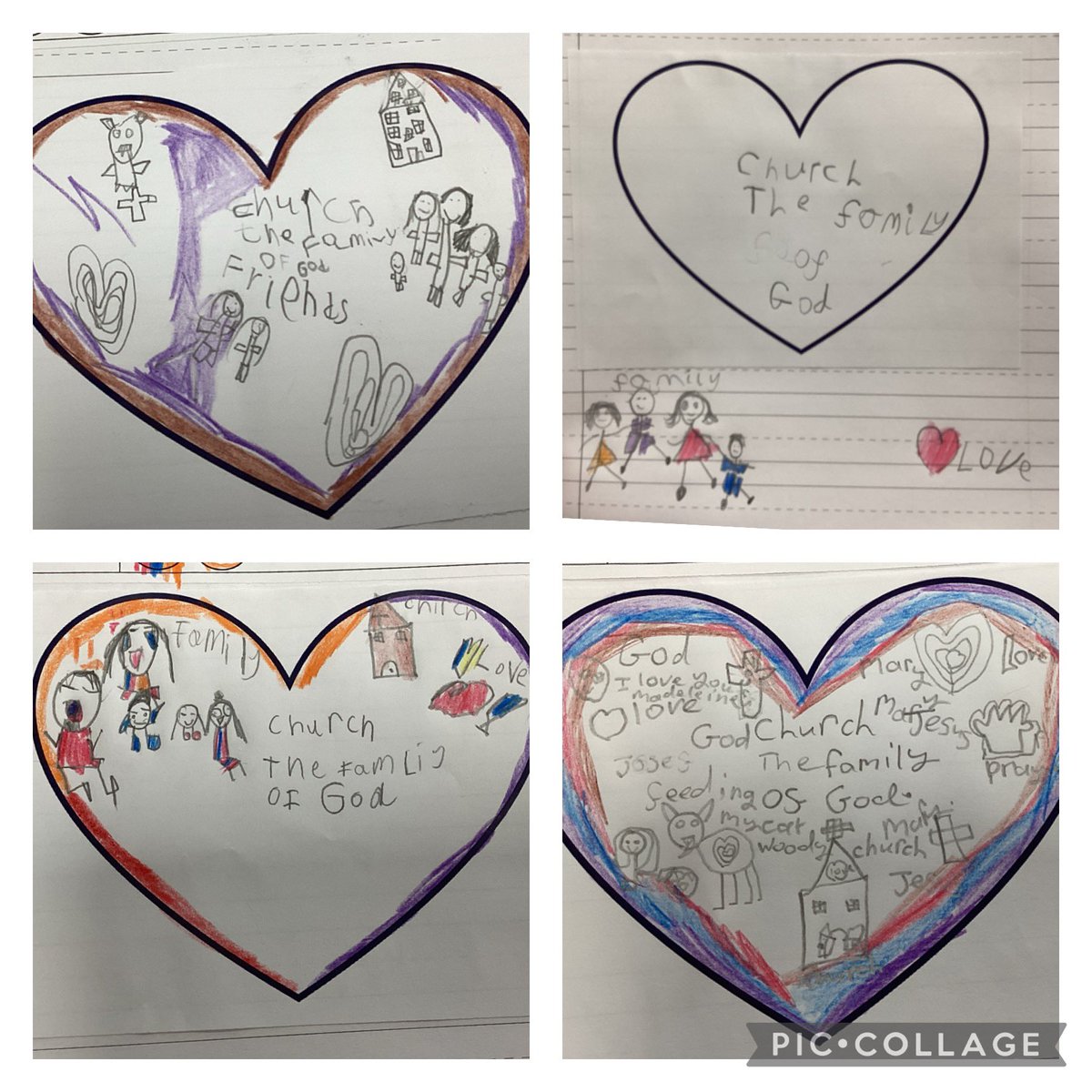 OurLadysCP's tweet photo. Year 1 have been looking at ‘The Family Of God’ during their RE lesson. @OurLadyandAllS1 #CatholicLife #CST #REInAction https://t.co/HhQG9hJZZR