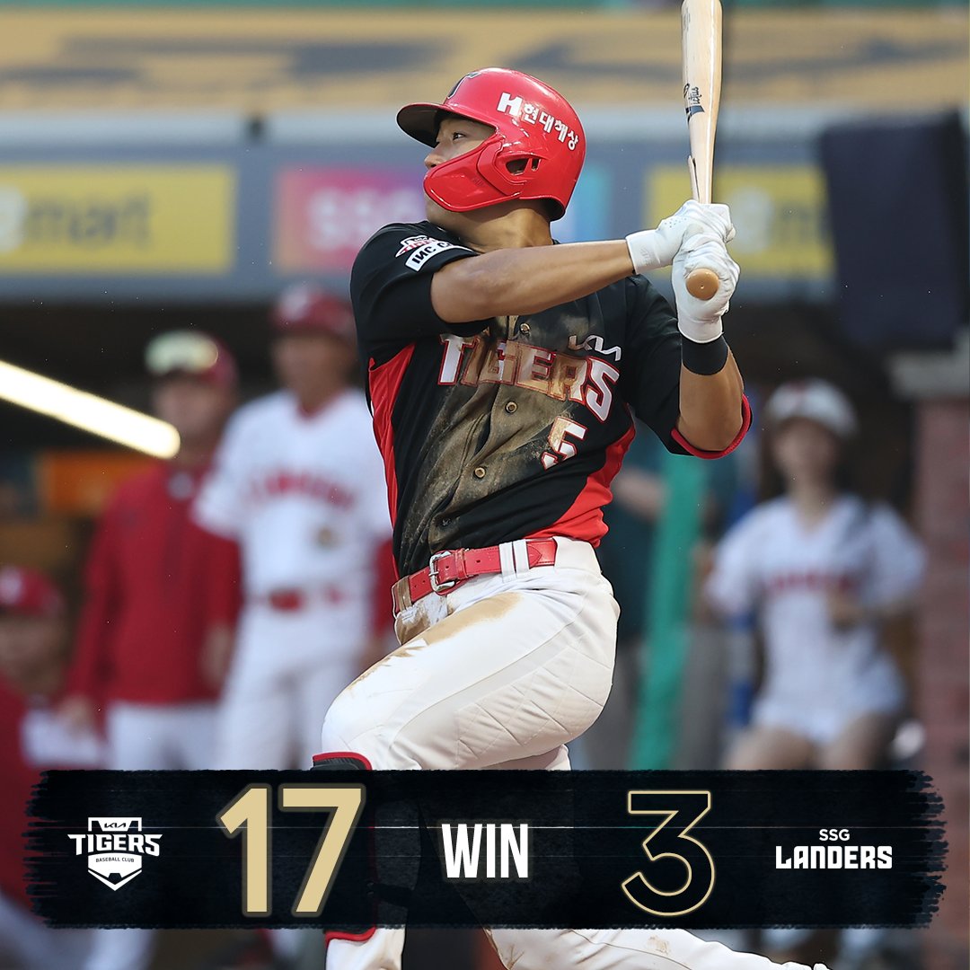 6이닝 4K 2실점 역투를 펼친 선발 #윤영철
첫 멀티포를 쏘아 올린 #김도영
데뷔 첫 홈런을 기록한 #한준수
홈런 포함 5타수 4안타 #나성범 까지!

시즌 최다 득점(17점)을 기록하며
승리를 거둡니다!

#close_to_아기호랑이🐯

[다음 경기 안내]
⏰ 7/6(목) 18:30 @문학
⚾ 양현종 VS 김광현 
📺 SPOTV