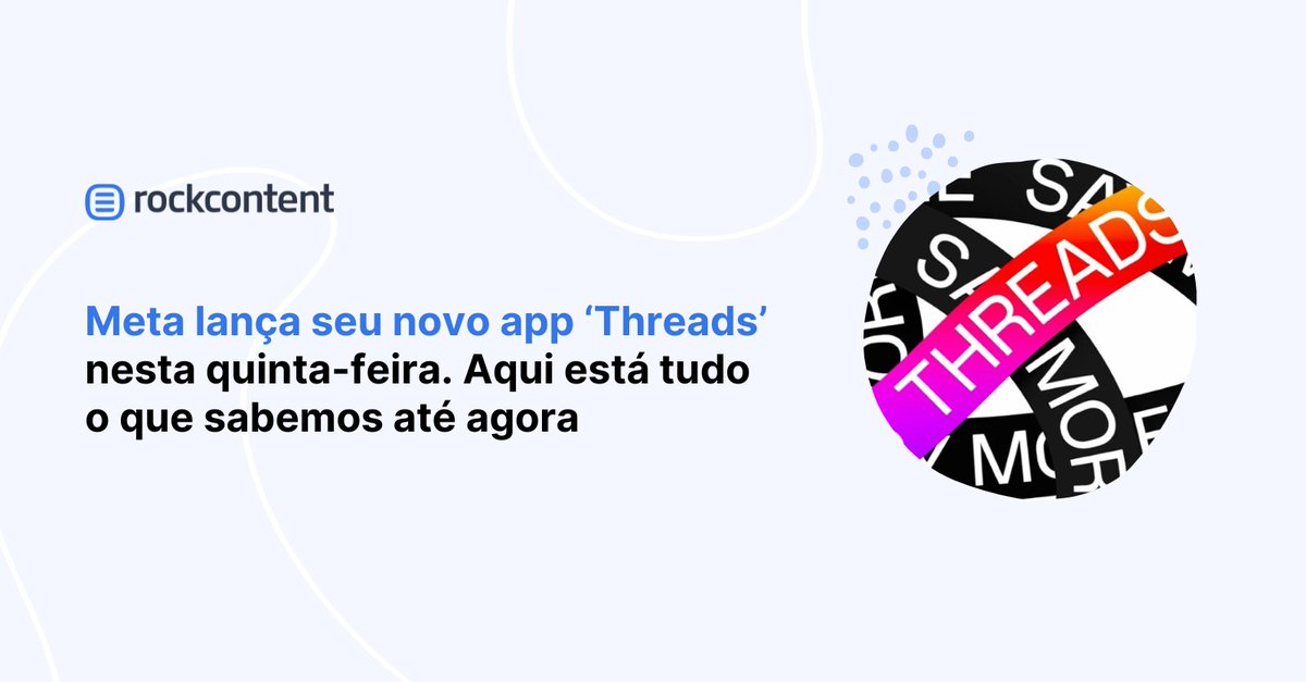 Após o Twitter impor restrições de visualização de tweets aos seus usuários, a Meta está prestes a lançar o aplicativo “Threads”, que é essencialmente um clone do Twitter baseado no Instagram. tinyurl.com/v3bytdcm
