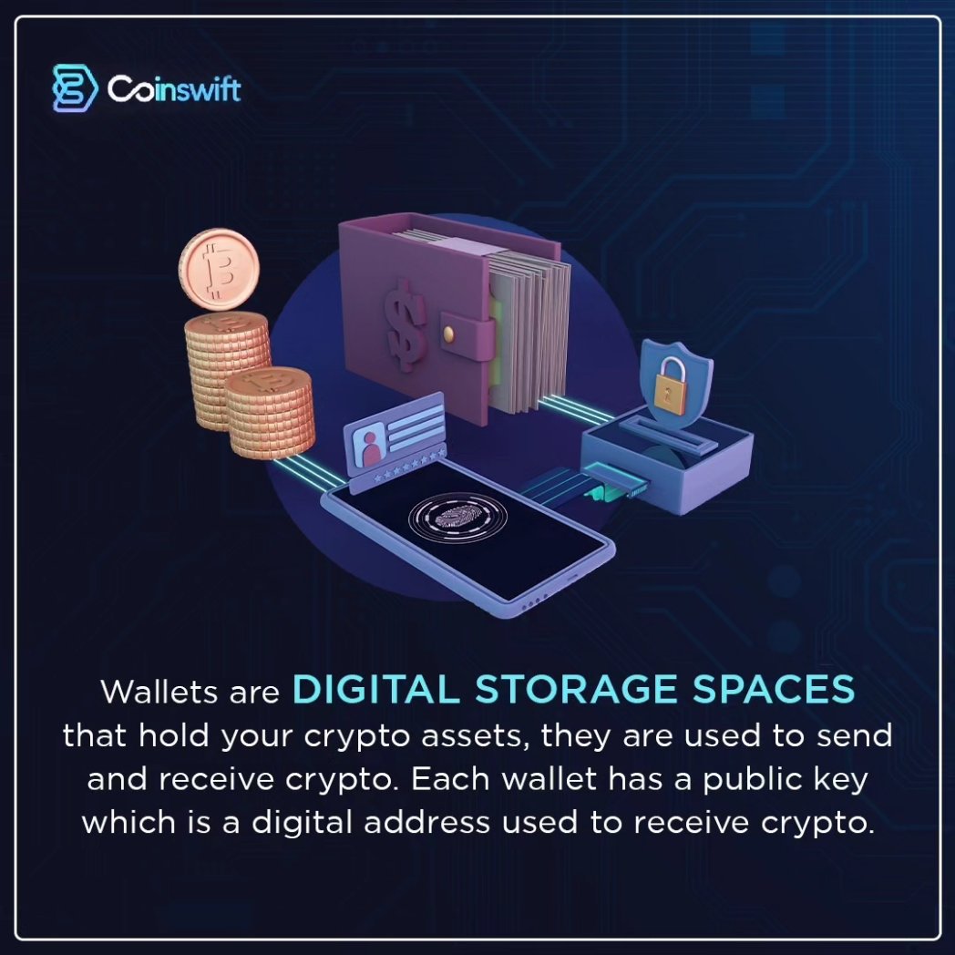 Take charge of your digital assets with a wallet that puts you in control. Store, trade, and track your investments with ease. The future of finance is at your fingertips. Follow us for more information! 
.
.
.
#coinswift #coinswiftexchange #digitalwallets #crypto #wallets