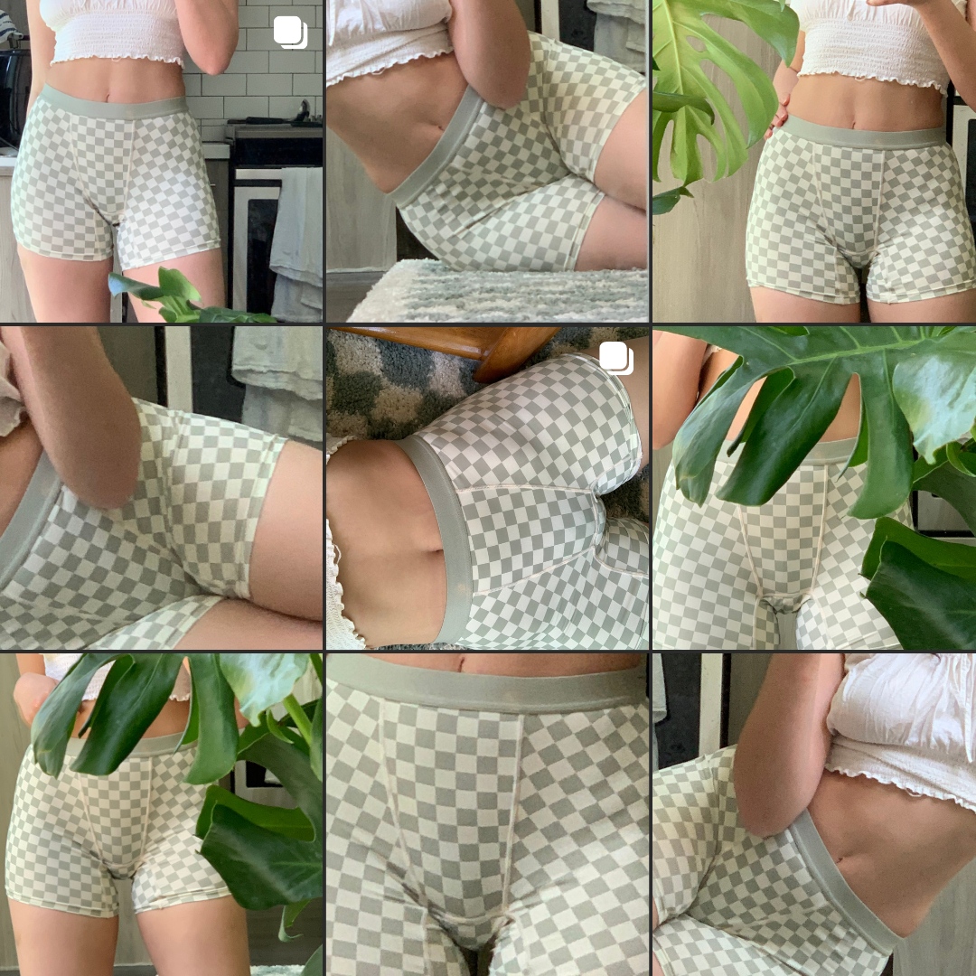 Living in our Boxer Brief in Matcha Checker <3 #periodproducts #periods #periodunderwear #periodsbelike #periodtips