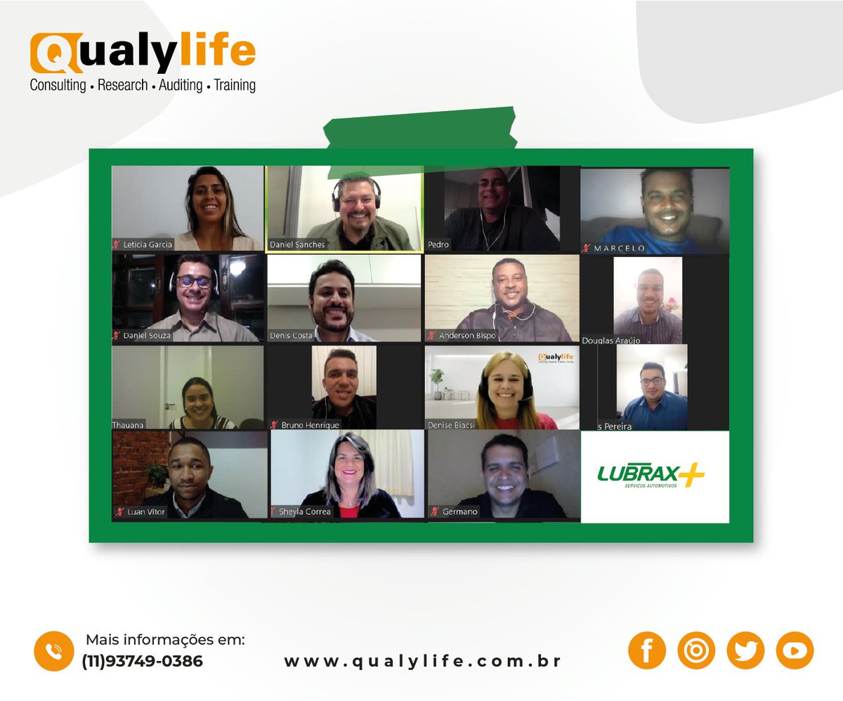 _qualylife's tweet photo. Nosso time de consultores se preparando para atender com excelência as franquias Lubrax+!
.
.
#qualylife #lubrax+ #franquiaslubrax https://t.co/1mvUbNHkFL