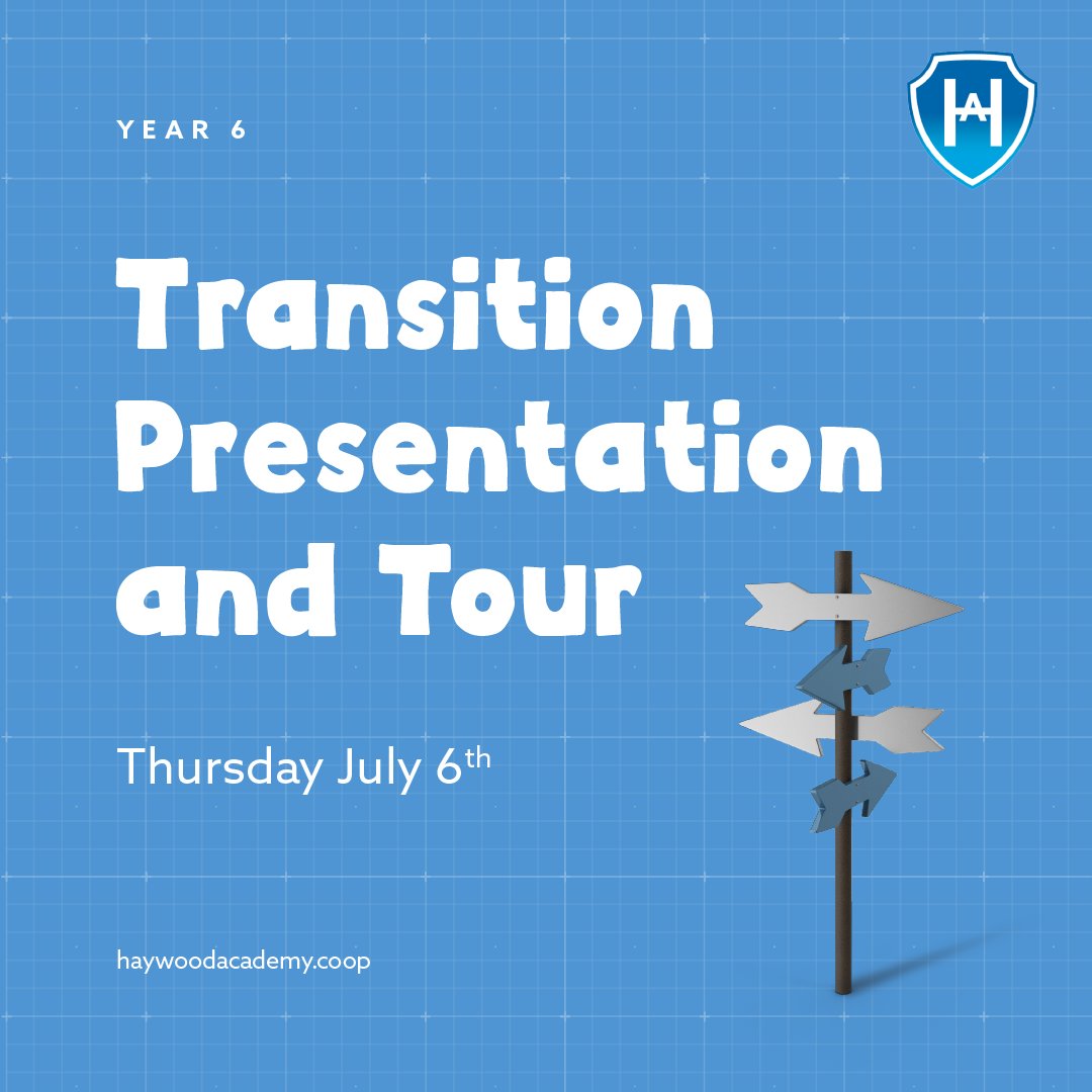 Tomorrow we're holding our Year 6 Transition Evening ⬇️

If you would like a more personal approach to Transition - please book your slot on the link below. Mr Courts is looking forward to meeting you all 👋
 
🎟️ eventbrite.com/e/year-6-trans…