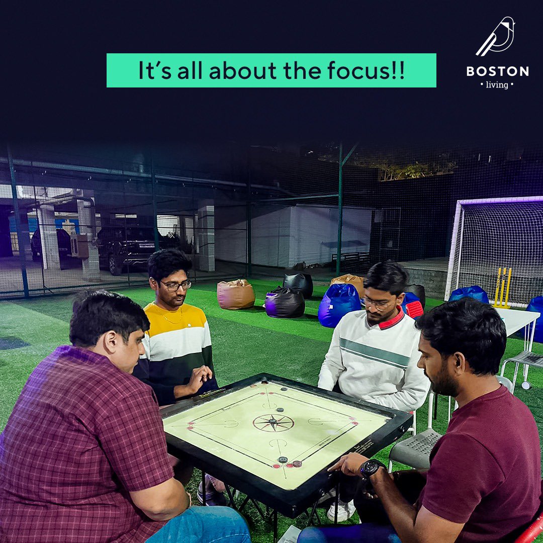 Wednesday Game Face 🤜🏻🤛🏻

.
.
.

#bostonliving #hyderabad #hyderabadcoliving #millenials #coliving #friends #livingspace #housing #coolspace #singles #accomodation #coworking #hostellife #game #games #chess #carom #fun