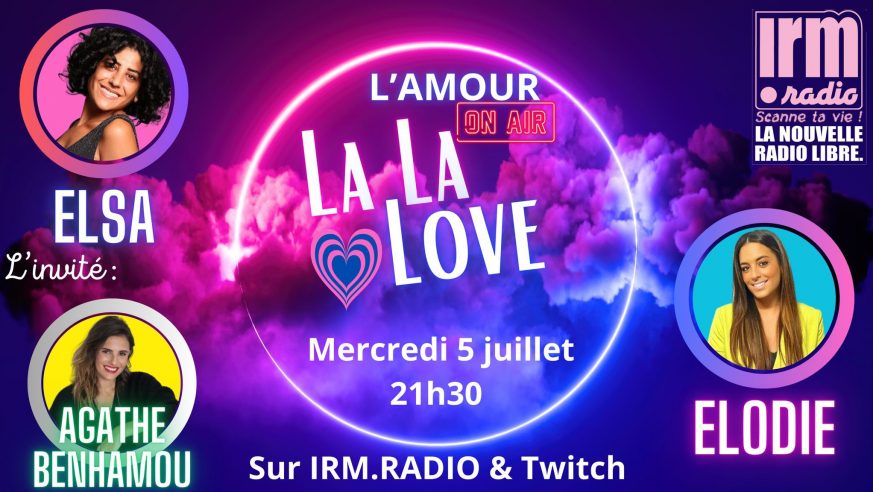 En ce moment #LIVE sur <a href="/radio_IRM/">irm.radio LA NOUVELLE RADIO LIBRE</a> regarde LALALOVE - La 1ère émission de "date" !.   
 clique ici