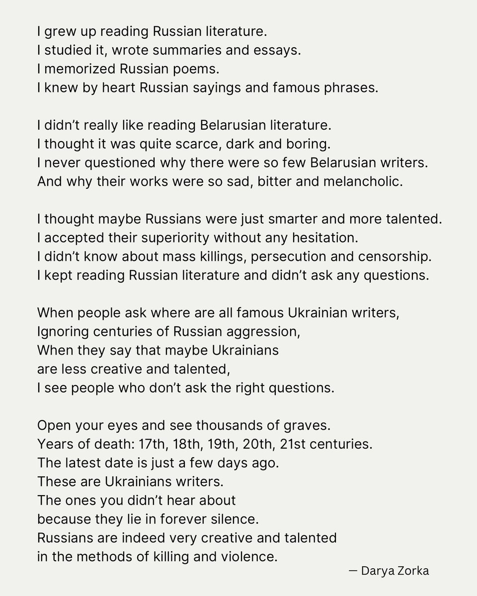 Send this poem to every Russian literature lover.