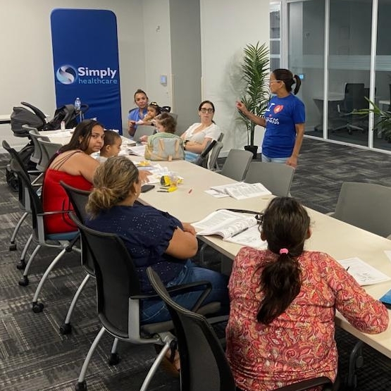 Thank you parents for joining our parenting session at Simply Healthycare Center. Your dedication to your children's well-being is appreciated. Special thanks to Martha. Grateful to our funders, @thechildrenstrust & #SimplyHealthcare.