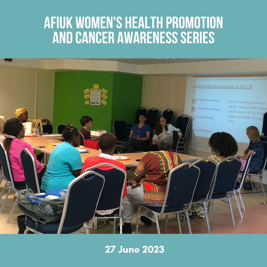ORHI_UK's tweet photo. On 27th June, Bea, Steph and Deborah presented about cancer awareness and screening, as part of AFiUK women’s health promotion/partnership series. They discussed how to access services and communicate concerns to healthcare professionals.💌 https://t.co/EvU70oihaU