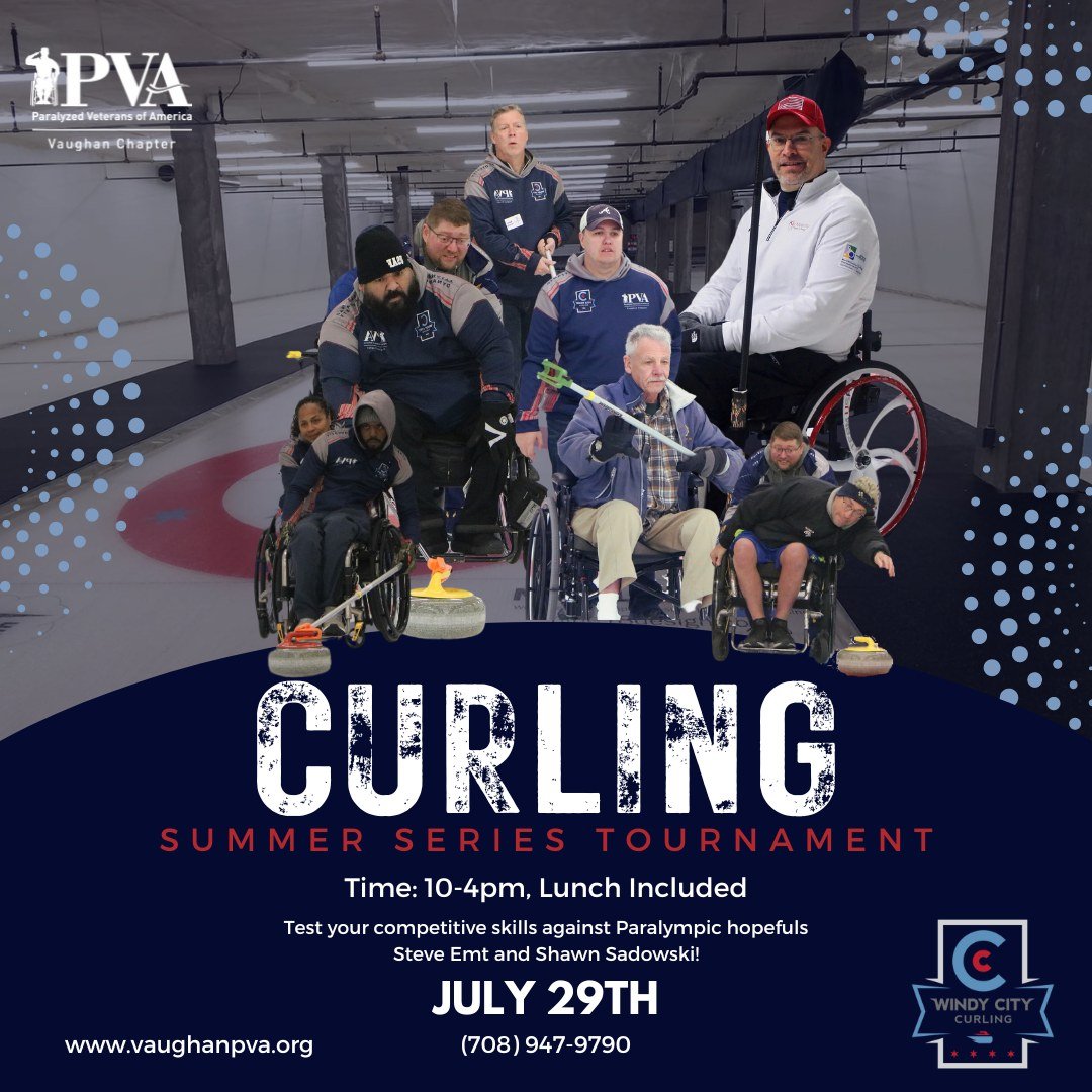 Check out our newest event at the end of the month on July 29th: The Summer Series Tournament!

Come test your skills on our summer ice against Paralympic hopefuls Steve Emt and Shawn Sadowski!

Visit vaughanpva.com for more details!