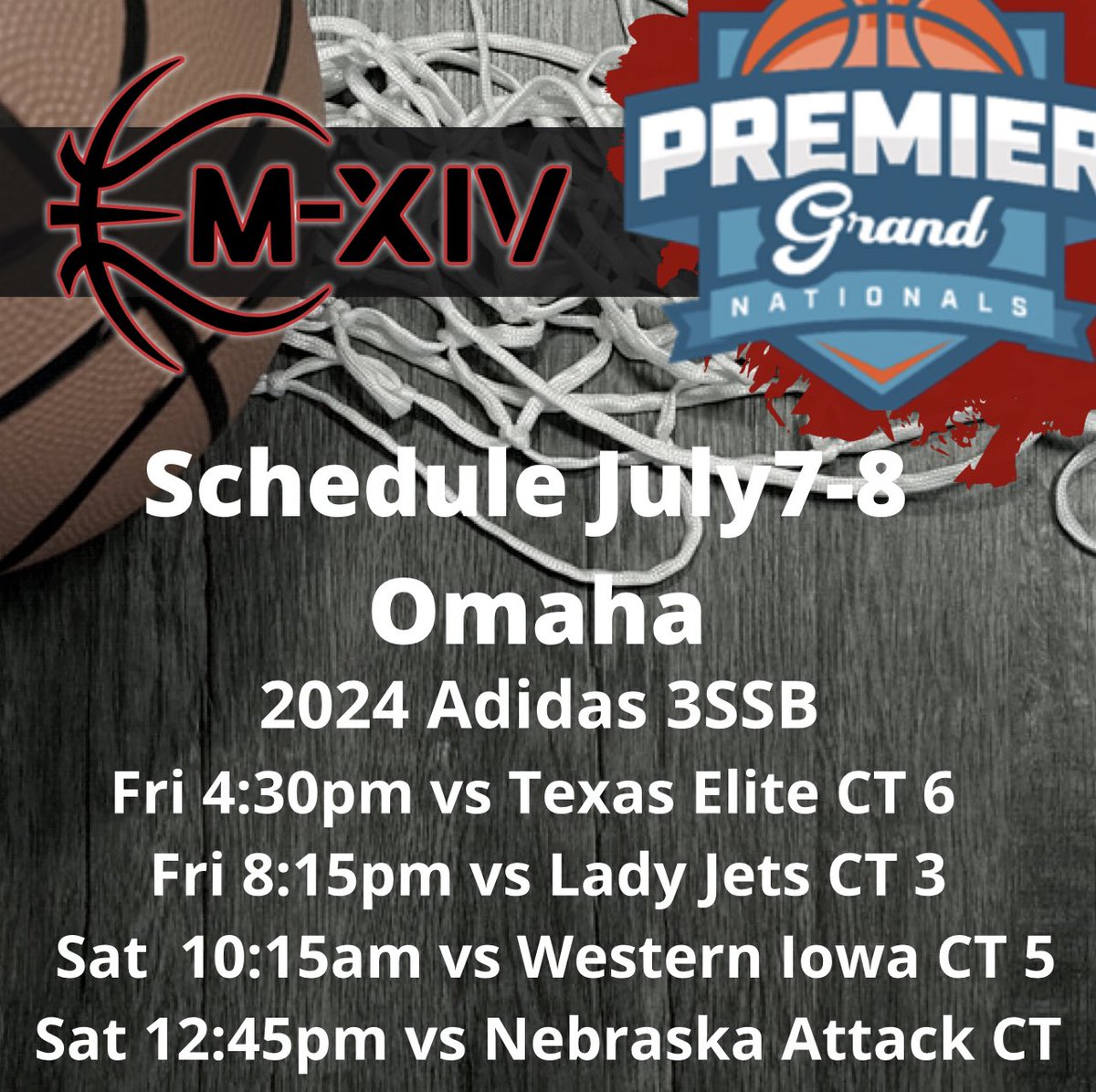 🔥Schedule Alert🔥
✅ 17U 3SSB 
🗓 July 7-8
✈️ Omaha, Nebraska 
📸 Premier Grand Nationals
#Repthe14