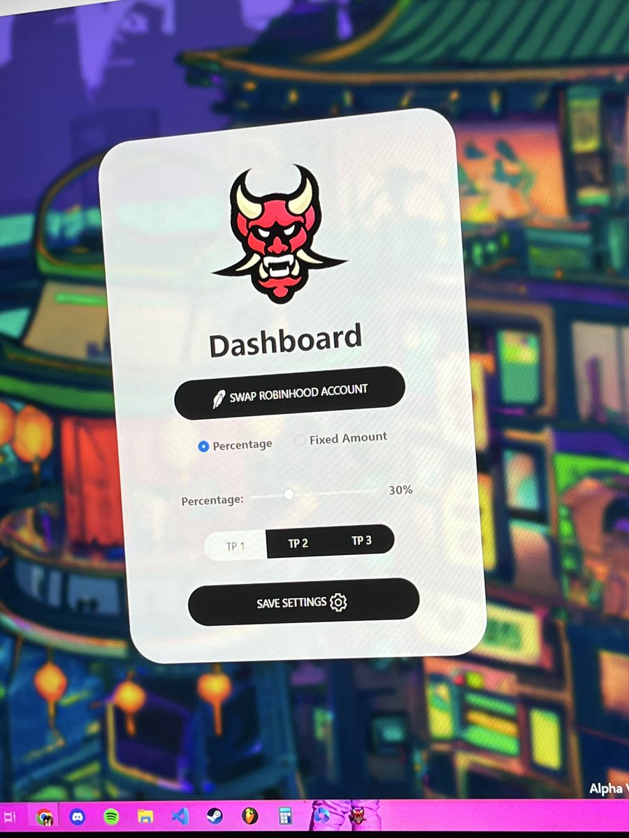 Who needs? Alpha testing, simple set up just install and let the algorithm cook 4 you, BTC, ETH, SOL supported for now, (Robinhood login required). 

Follow <a href="/bean3man/">bean</a> he’s dropping