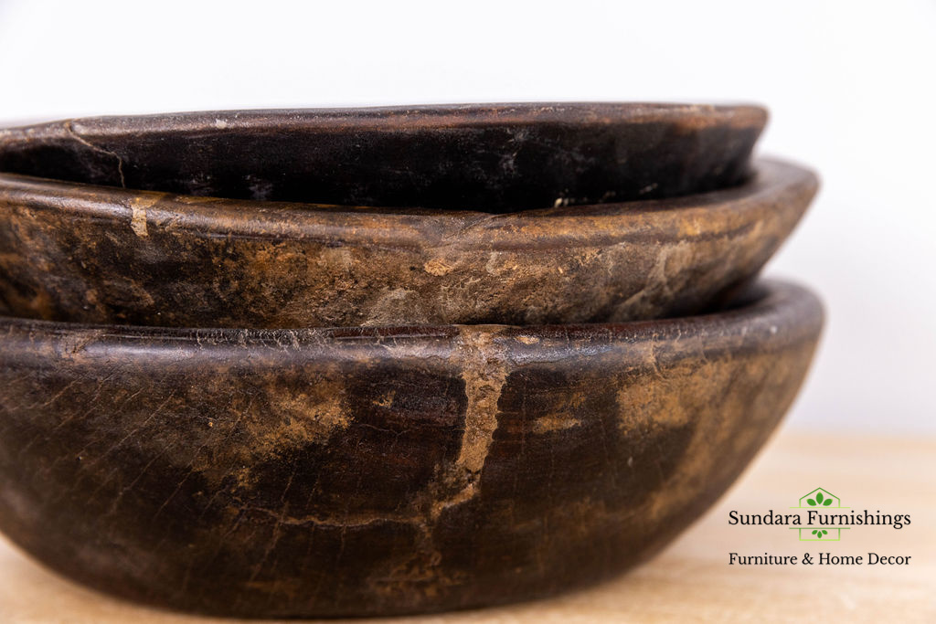 New to my #etsy shop: Hand-Crafted Vintage Serving Bowls. Rustic Vintage Bowls. Selection of Sizes or a Set of Three! Each One Is Unique & Full of Character. etsy.me/3rf5oWj #vintagebowl #doughbowl #servingbowl #serveware #dining #saladbowl #solidwood #woodbowl