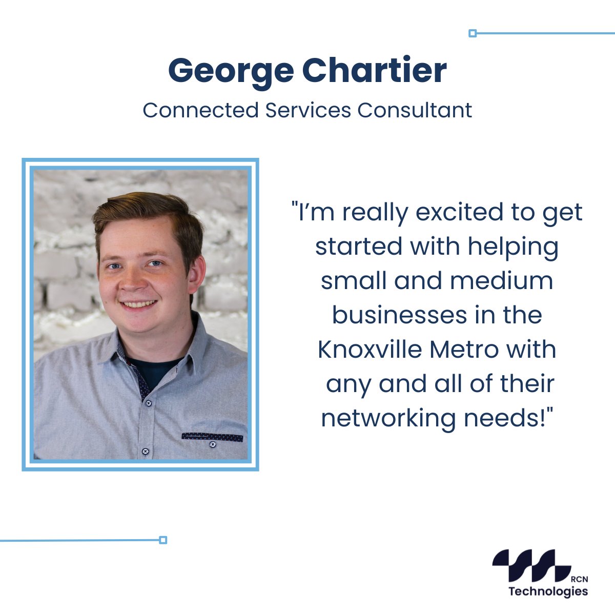 George Chartier just got promoted to Connected Services Consultant 🎉

George is a hard worker and his efforts are paying off. We're certain he is going to rock this new position and continue to grow in his career!

Cheers to a new chapter 🥂

#promotion #companyculture