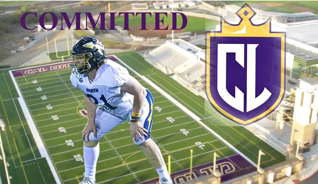 I’m excited to announce that I have committed to play football at Cal Lutheran University. I would like to thank my family, coach’s and teammates who have supported me along the way! #GoKingsmen