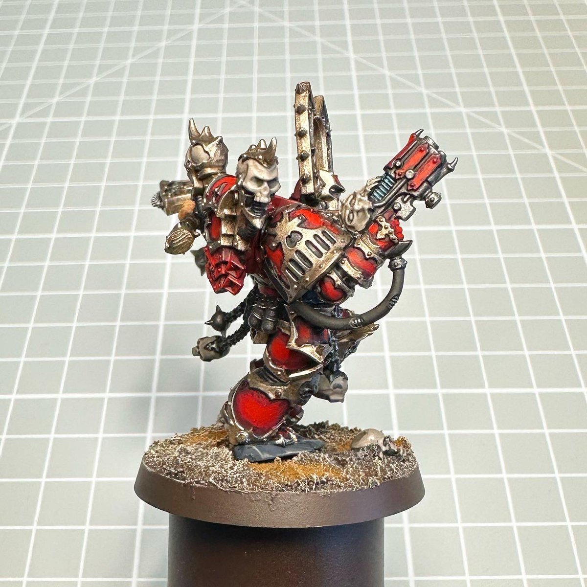Khârn with his finished base!
.
<a href="/warhammer/">Warhammer Official</a> 
#WarhammerCommunity 
#PaintingWarhammer 
#warhammer40k