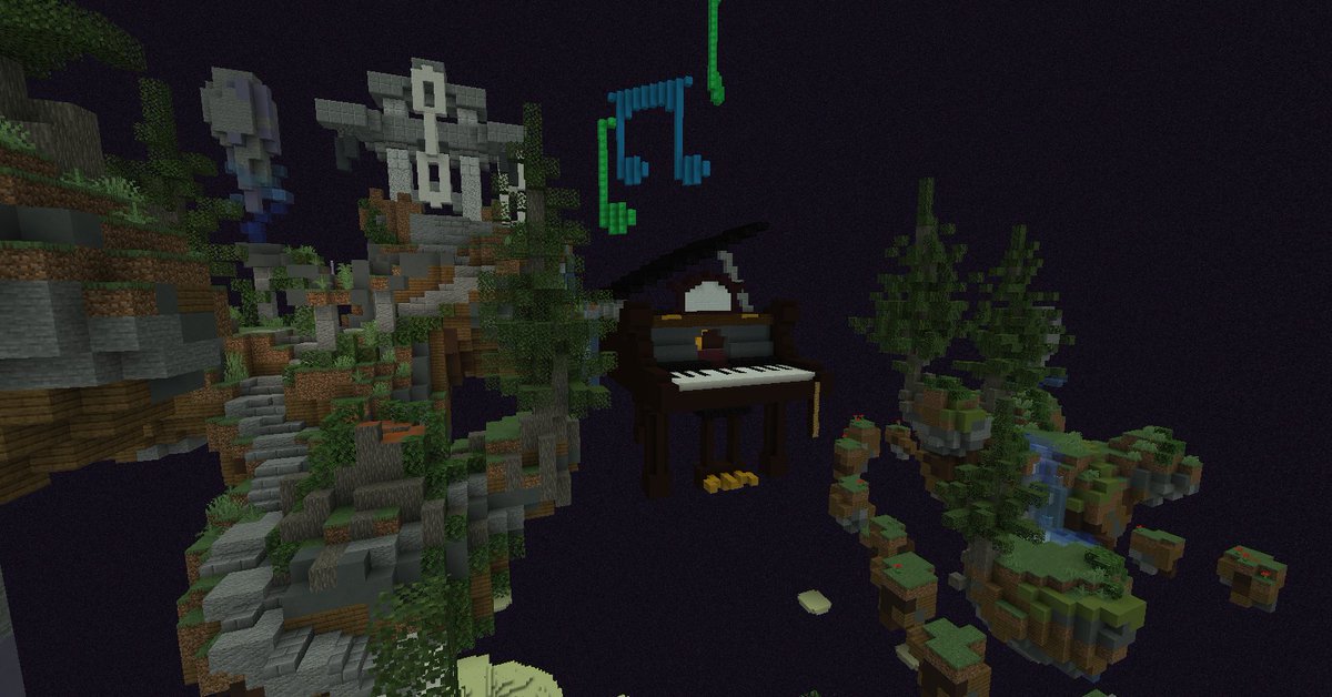Genuine_MC's tweet photo. ClutchedUp, PurpleEnigma, and LollipopBeetle have put their heads together and recreated a very detailed build of the “Hypixel Bedwars Lobby.”  Come check it out!
https://t.co/lB9hJUqeal

#genuinemc #genmc #Minecraftbuilds #Minecraft #buildofthemonth #Creative  @HypixelNetwork https://t.co/ozSjHSYDgz