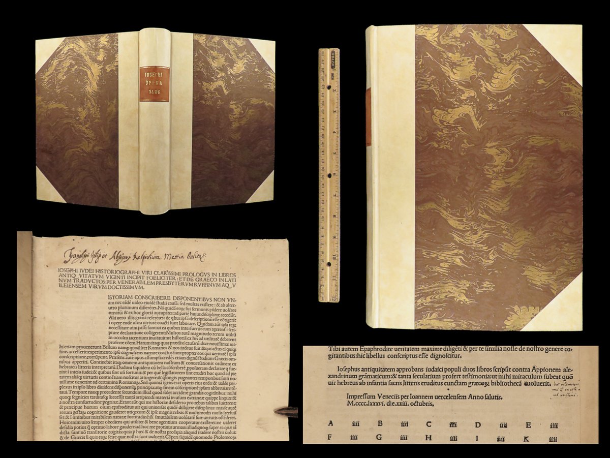 SchilbRareBooks's tweet image. 1486 Flavius Josephus’s  &quot;De antiquitate Judaica. De bello Judaico&quot;. ow.ly/8qs950P2W7I

#Incunable #Josephus  #JewishHistory #Religion #RareBooks #SchilbAntiquarian #Story #Books #Reading #History #VintageBooks #Bibliophile #OldBooks #BookHaul #Booktok #InstaBooks