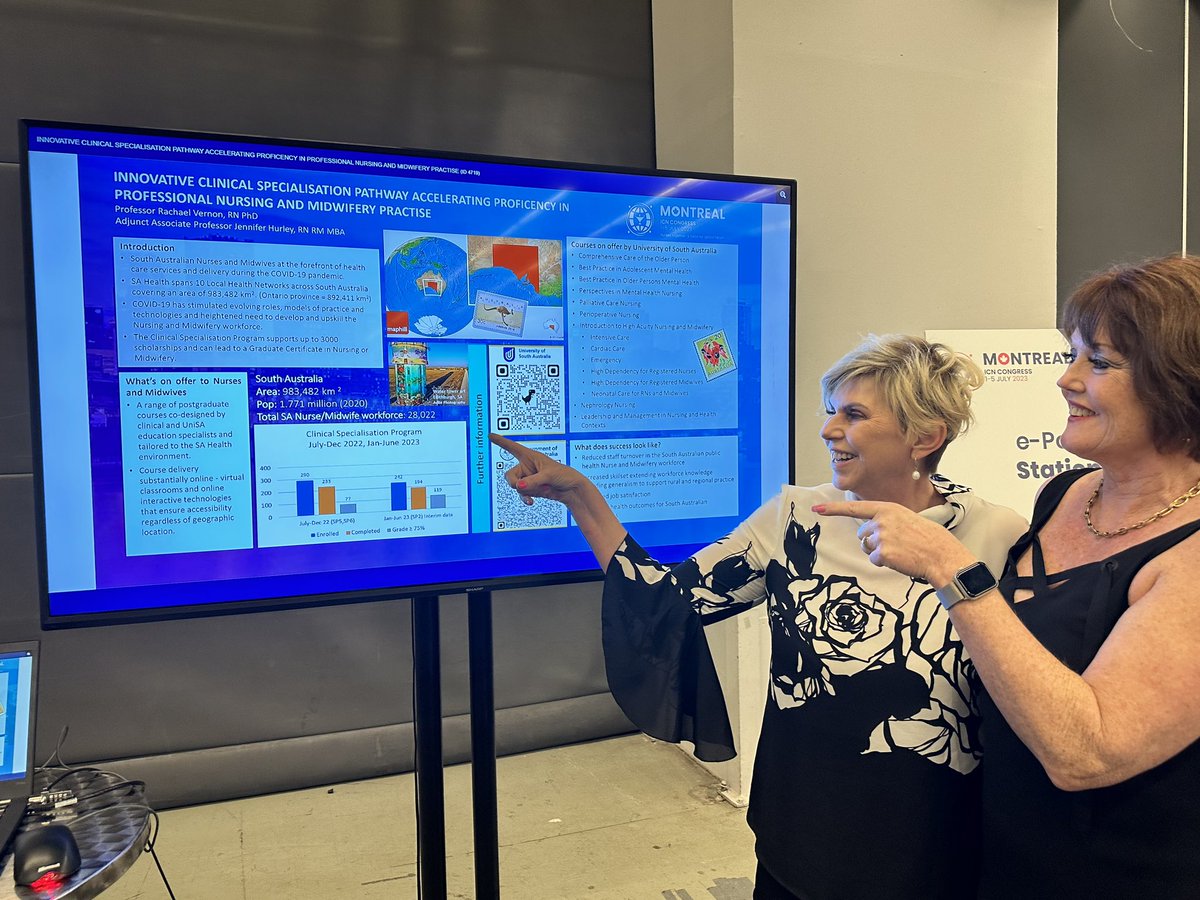 XtrVernon's tweet photo. Highlights of the strong partnership between the University of South Australia and SA Health Nursing &amp; Midwifery at the ICN Congress Montreal 2023 @icn2023 @ICNCongress @unisa https://t.co/uoflWMetKe