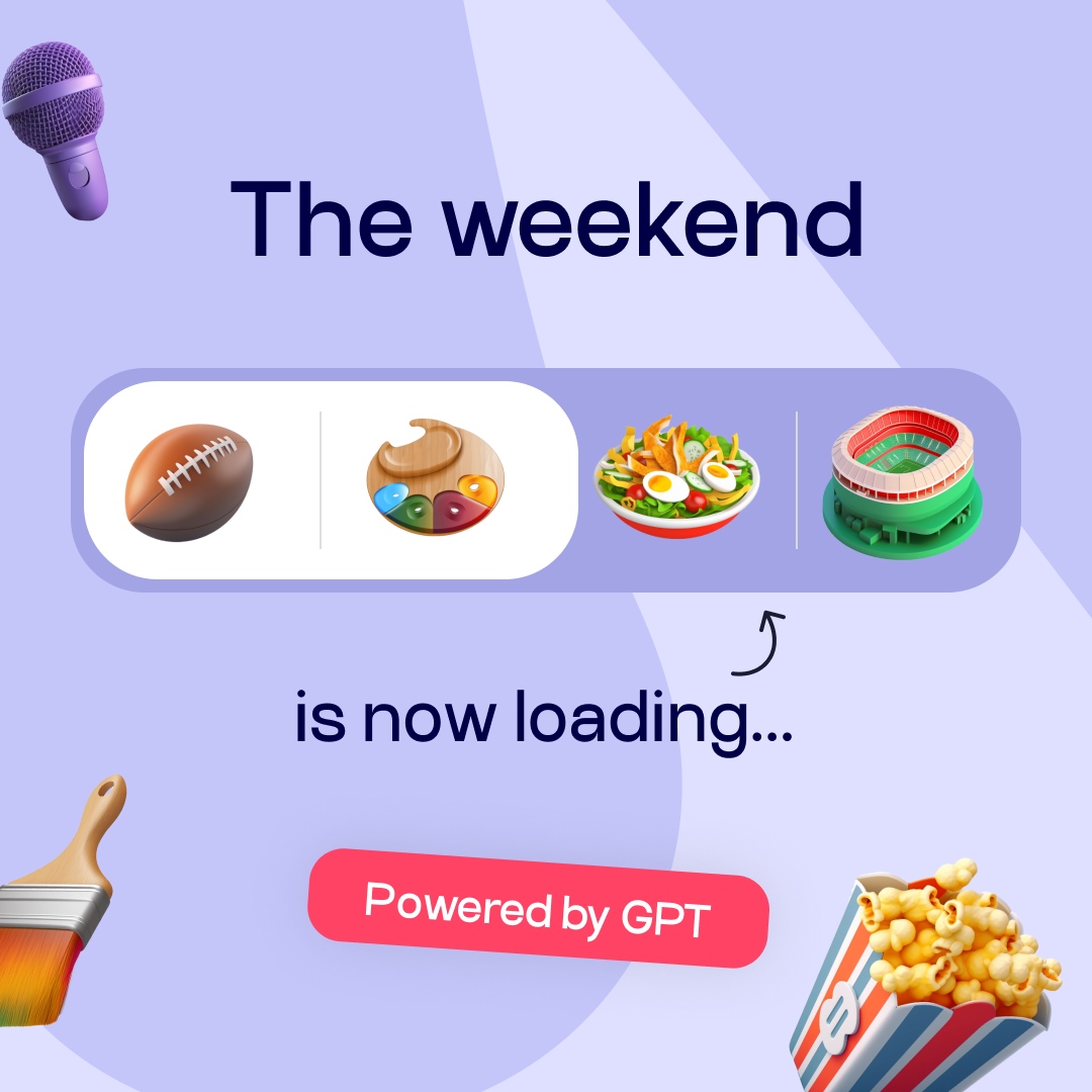 Aola_app's tweet photo. Weekend plans made easy with Aola! Find the perfect way to enjoy what you love to do #JustAskAola 🤖 #AI #EntertainmentAssistant 

Get the app now! 📲

iOS
https://t.co/wBHTEKgsxP

Android
https://t.co/ce1LHs8IBY https://t.co/FextBeOb7P