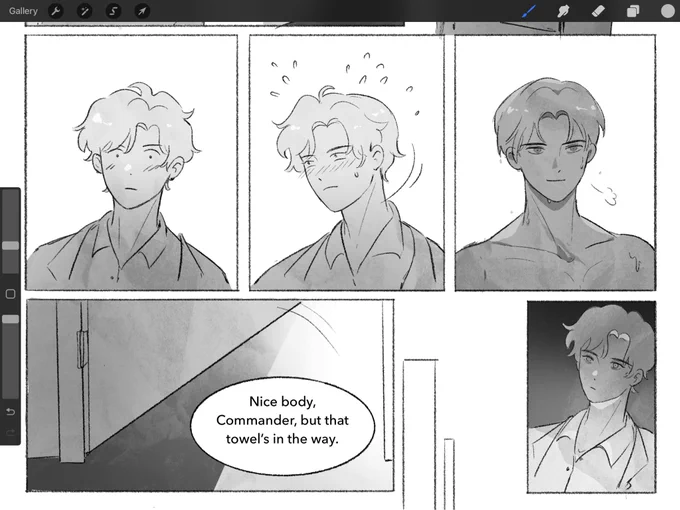 wip comic practice, lulin is the victim >:) 
