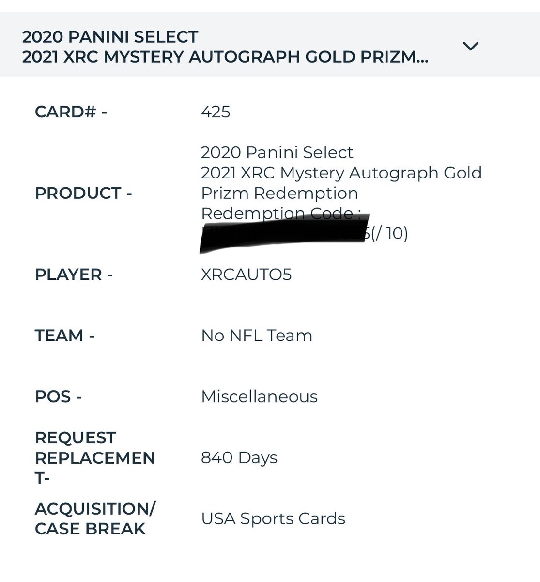 _R33SE's tweet photo. @PaniniAmerica Pain https://t.co/VxVsgJ8SEy