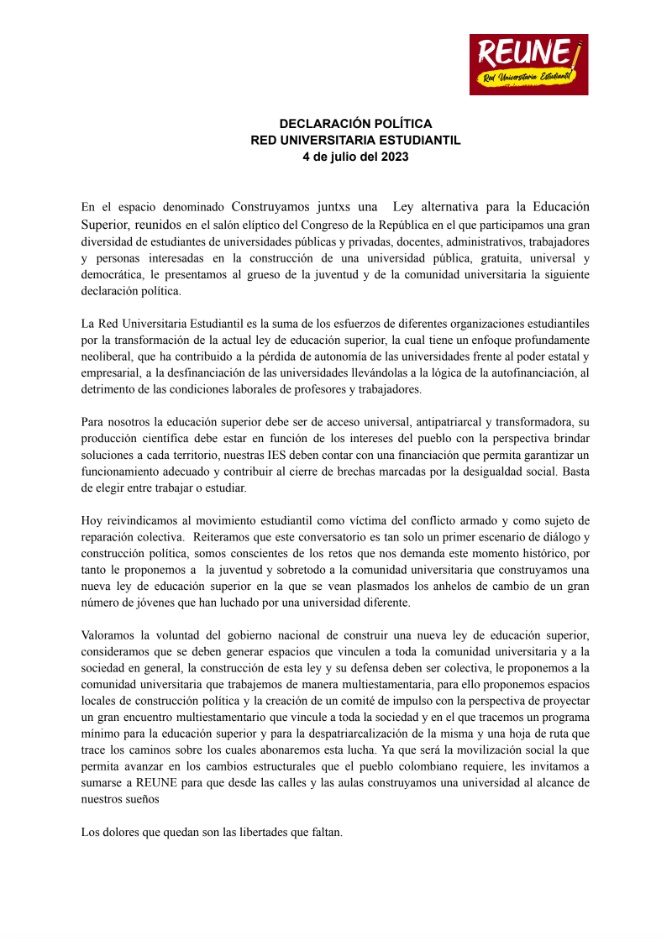 aceu_bogota's tweet image. El día de ayer realizamos el lanzamiento oficial de la Red Universitaria Estudiantil, vamos por la construcción de una nueva ley de educación superior.
#FEU
#Reveses
#CONSEC
#LaCreciente
#ACEU