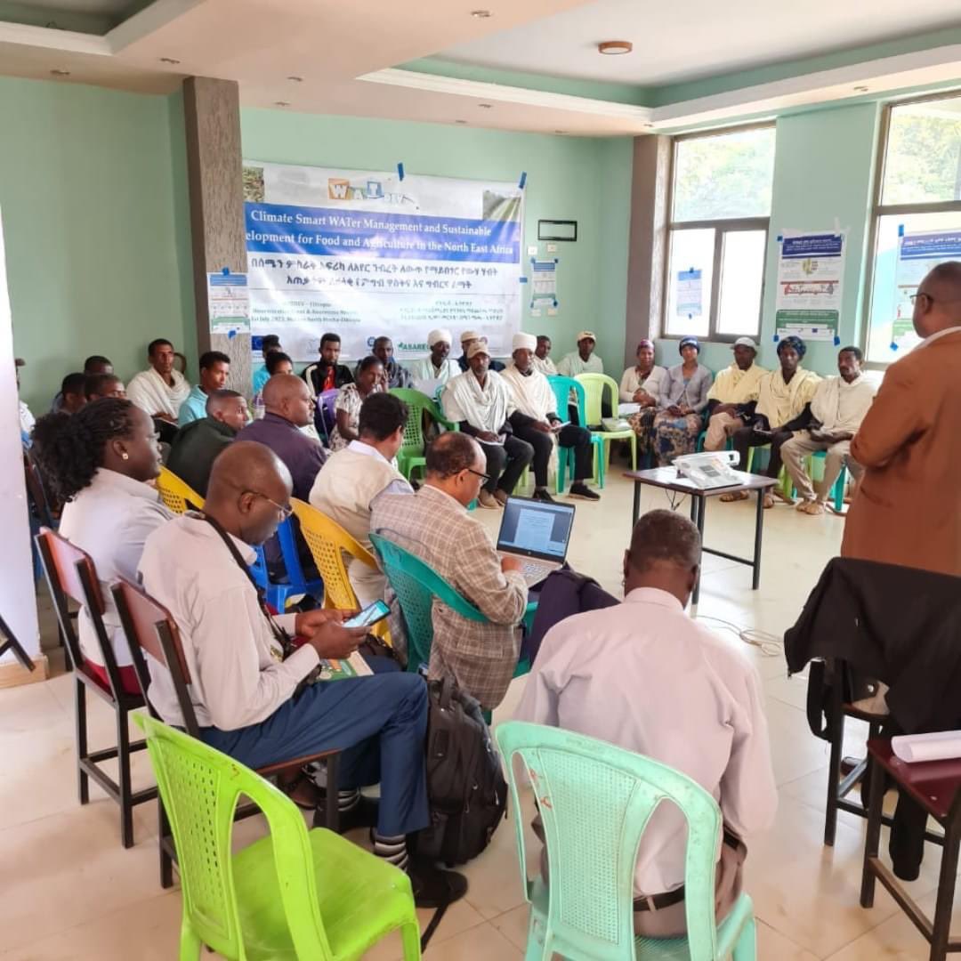 WatDev1's tweet photo. The Water and Land Resource Centre of #AddisAbaba University hosted an awareness meeting on the proper application of Green #Manuring and #CropRotation for soil health, #Agroforestry for boosting integrated agricultural systems and #WaterUsersAssociation for effective governance https://t.co/jTigo5lxVE