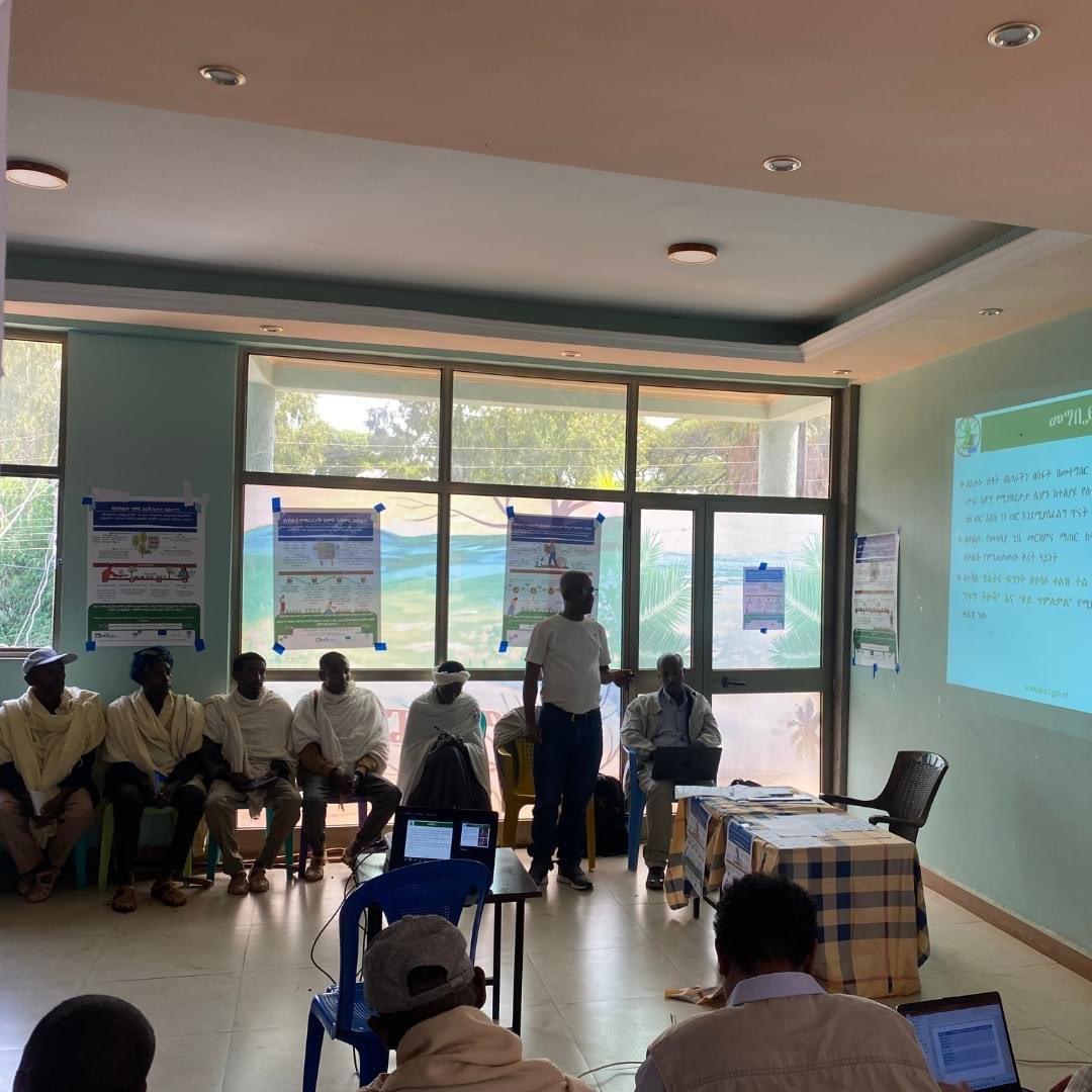 WatDev1's tweet photo. The Water and Land Resource Centre of #AddisAbaba University hosted an awareness meeting on the proper application of Green #Manuring and #CropRotation for soil health, #Agroforestry for boosting integrated agricultural systems and #WaterUsersAssociation for effective governance https://t.co/jTigo5lxVE
