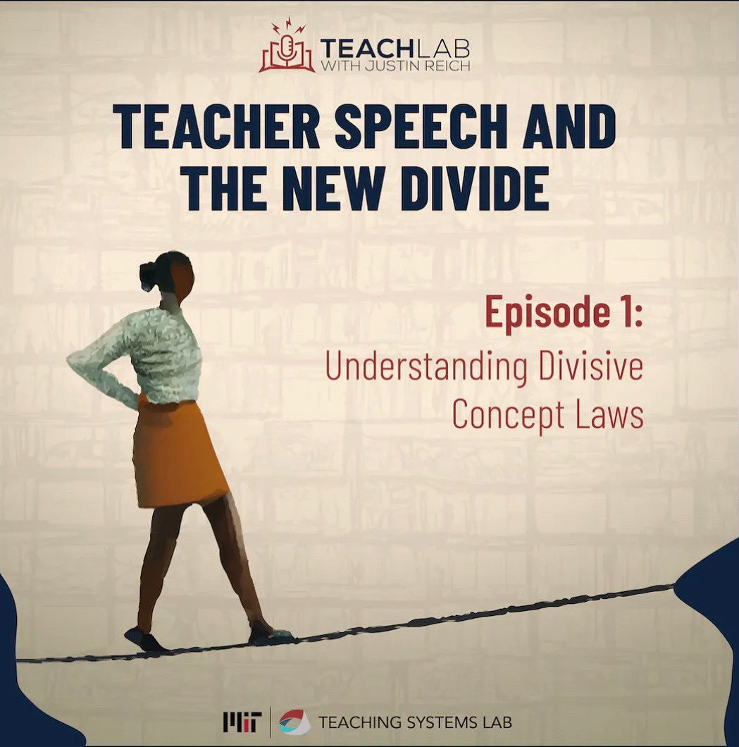edethics's tweet image. Check out the new podcast series from TeachLab @bjfr ! Episode 1 features a variety of expert takes on new divisive content laws impacting students and teachers around the country. Listen to it here! urldefense.proofpoint.com/v2/url?u=https…

#teachlab #podcast #edethics