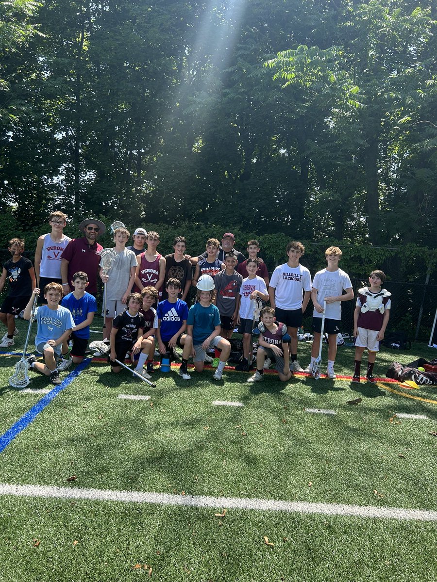 First annual VHS Lax camp up and running. Great first day. #veronalax #gohillbillies