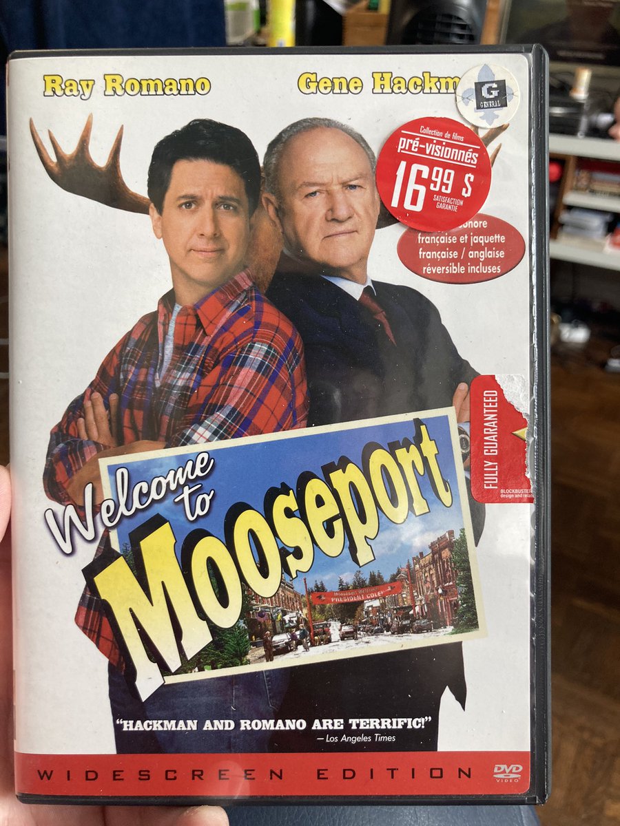 FartonFink's tweet photo. at some point in the mid-2000s, someone somewhere paid $17 for this used copy of Welcome to Mooseport. this is why collecting DVDs is important. this is history right here. https://t.co/Ix7fhkHpiJ