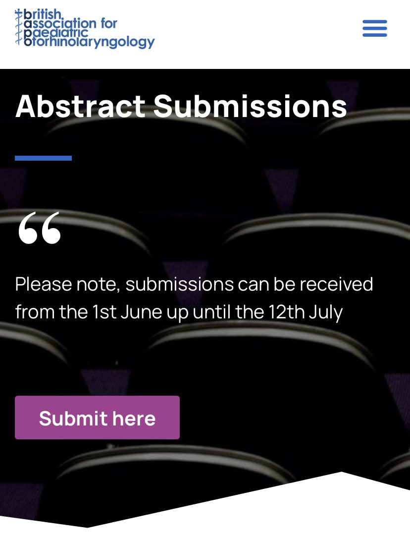 Just ONE more week to submit your abstracts for BAPO conference in September!!! bapo.co.uk/bapo-annual-me…
