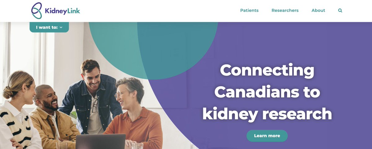 KidneyLink is a new platform that brings patients and researchers together to collaborate on innovative new projects that will improve kidney health: kidneylink.ca. Launched through a partnership between @kidneycanada and @cansolveckd.