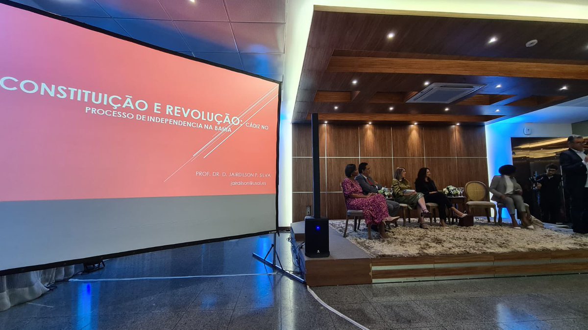 ConEspBahia's tweet image. Ontem, 4 de julho, no Seminário de Celebração dos 200 anos da Independência da Bahia no @FecomercioBa, o professor @JairdilsonDa destacou o papel da Constituição 🇪🇸 de Cádiz no processo independentista baiano.