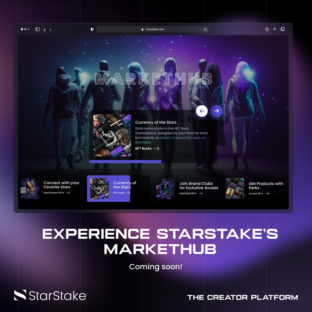 star_stake's tweet photo. 🛍️🚀Step into the StarStake MarketHub, the first gamified web3.0 marketplace. If you could set up your own virtual stall, what unique items or experiences would you offer?
Share your thoughts below! #StarStake #MarketHub https://t.co/8dPVOf6fx5