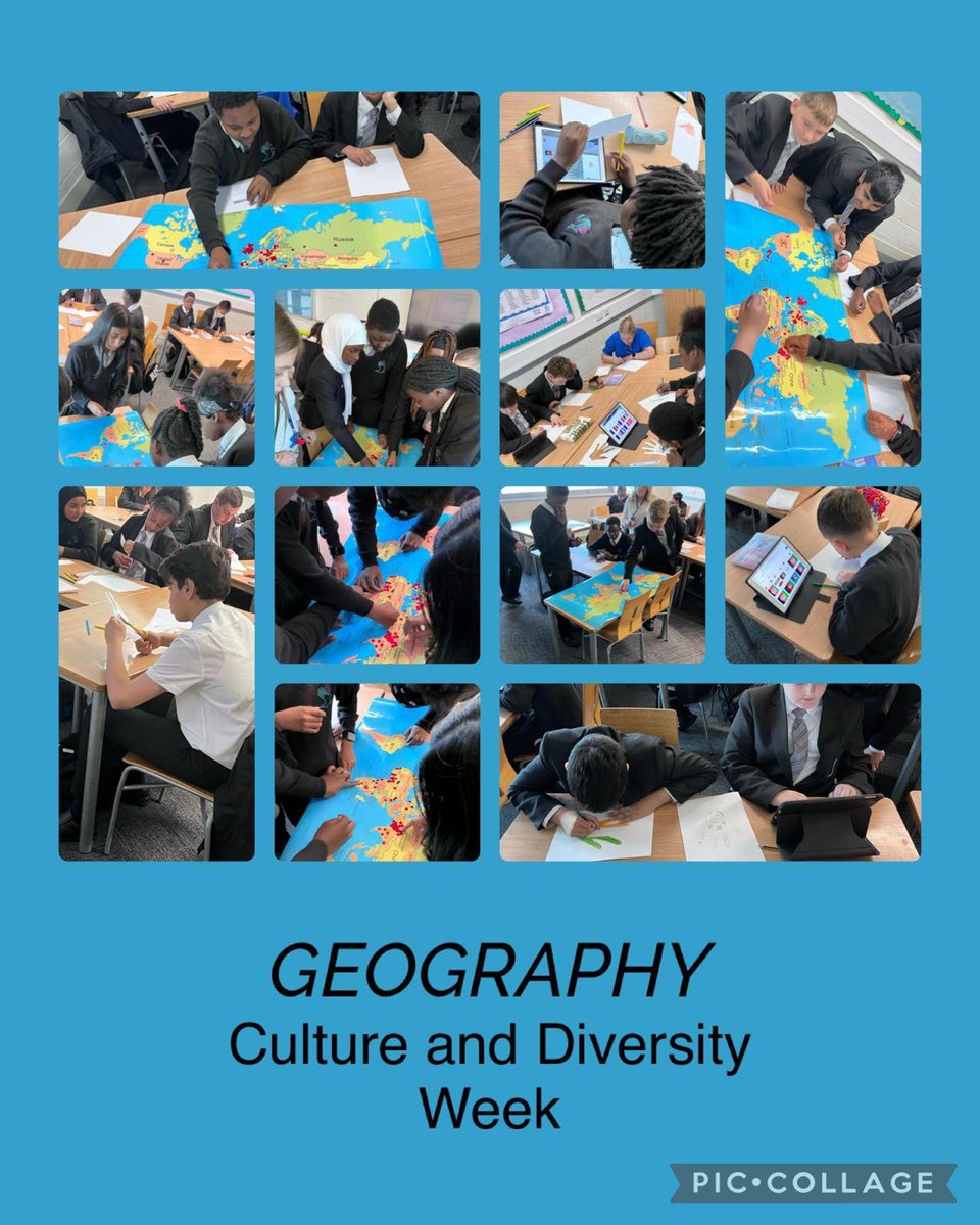 bishopyoungce's tweet photo. In Geography this week we have been sharing our unique heritage with each other when plotting our cultural routes on a class map.  We have also taken the time to design hands 🖐️ with artwork linked to our cultural influences. 🗺️🌍 @iccqm #MapSkills #Heritage #Proud https://t.co/eykQJXf214