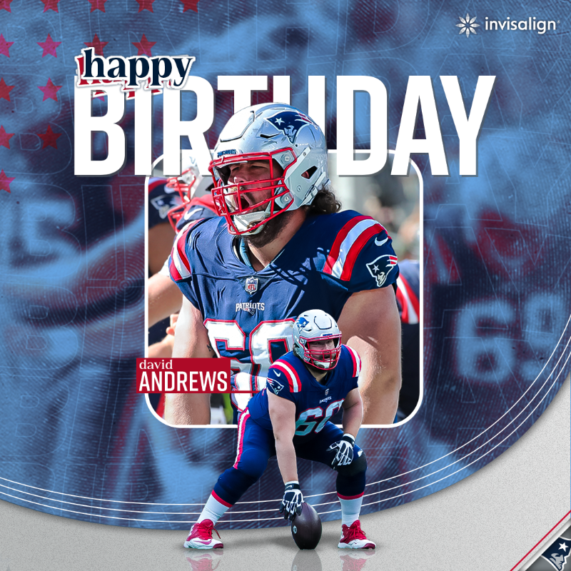 Patriots's tweet image. Happy birthday, DA 🎉

@dandrews61 | #ForeverNE