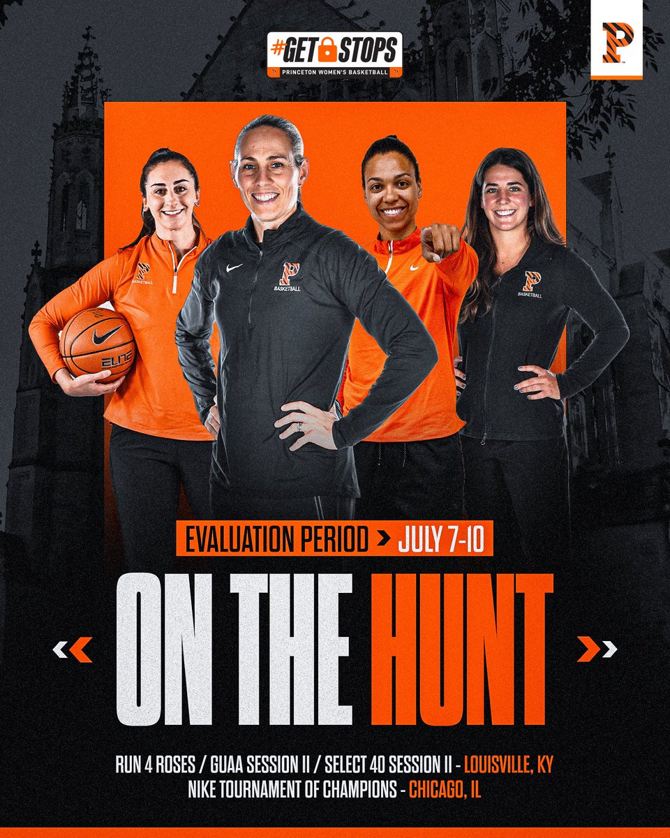 PrincetonWBB's tweet photo. The Tigers are coming to a court near  YOU 👀🐯 … 

Drop those schedules 👇

#OnTheHunt x #GetStops🐯🏀 https://t.co/5SvxWfATcV