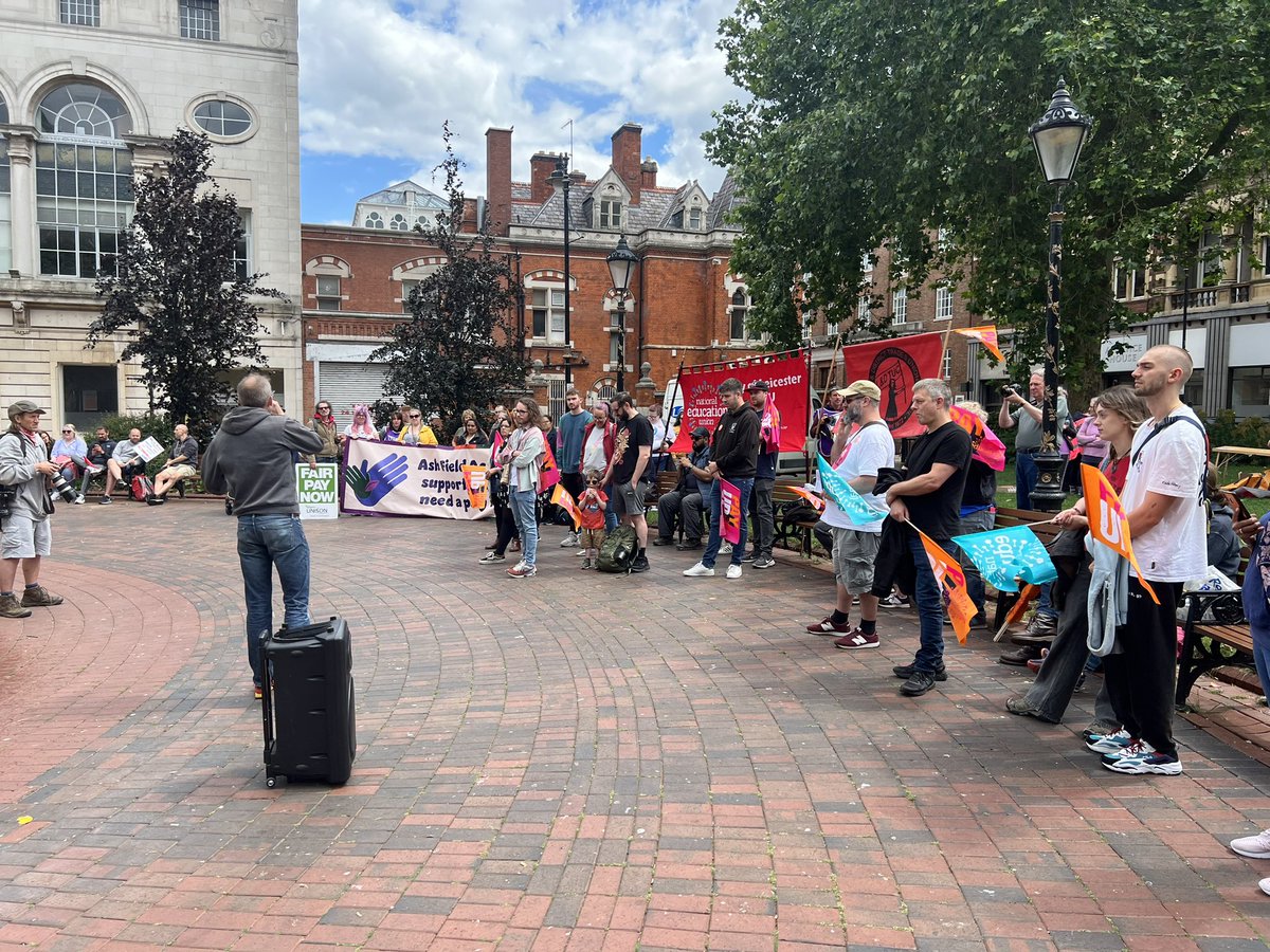 It’s been a busy day. Tomorrow (Thursday) <a href="/UNISONLeicCity/">UNISON Leicester City</a> support workers are striking at Ash Field Academy and on Friday <a href="/NEUnion/">National Education Union</a> members are back on strike. They would appreciate a visit to say hello. See NEU map for location of picket lines. Solidarity to all strikers!