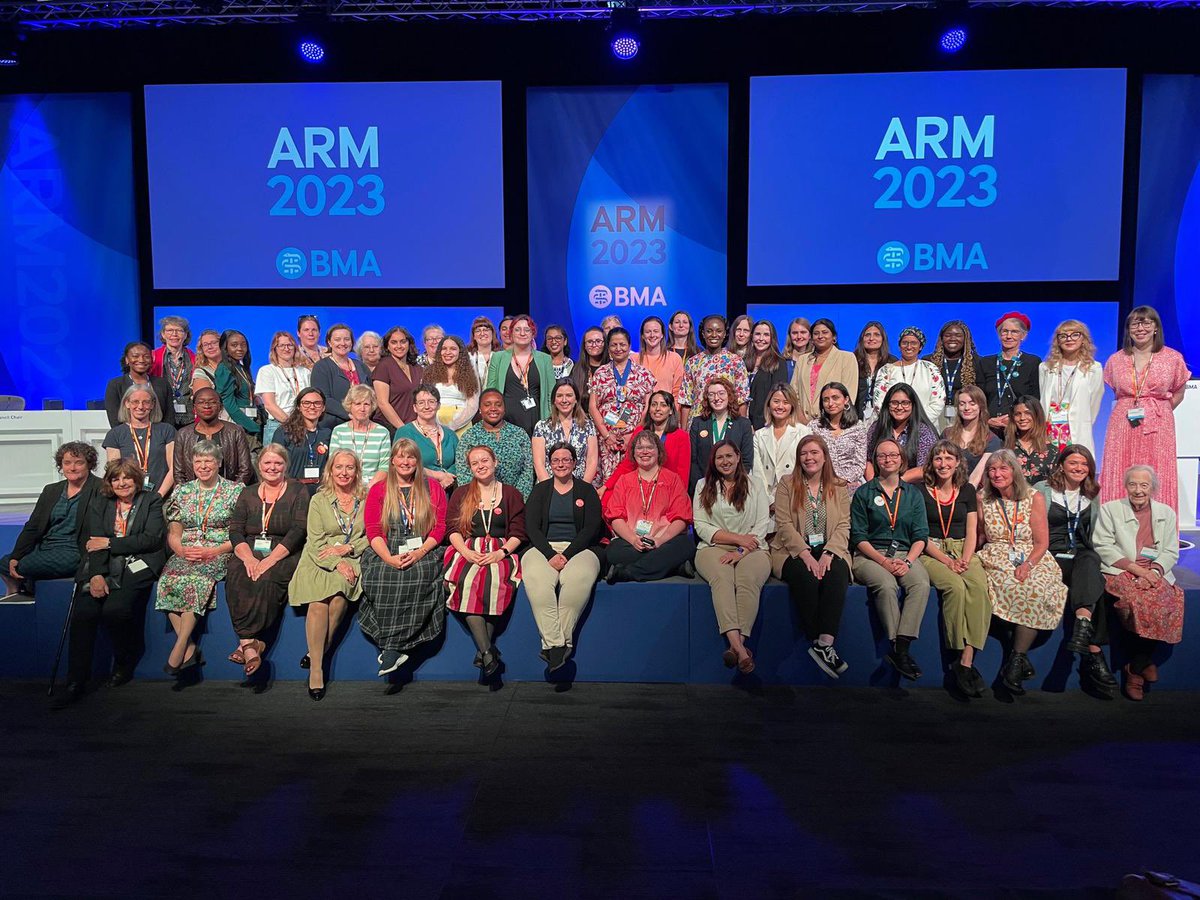 Elected women within the BMA… what an inspiring sight to see! Some are med students that have attended ARM for the first time too! #ARM2023