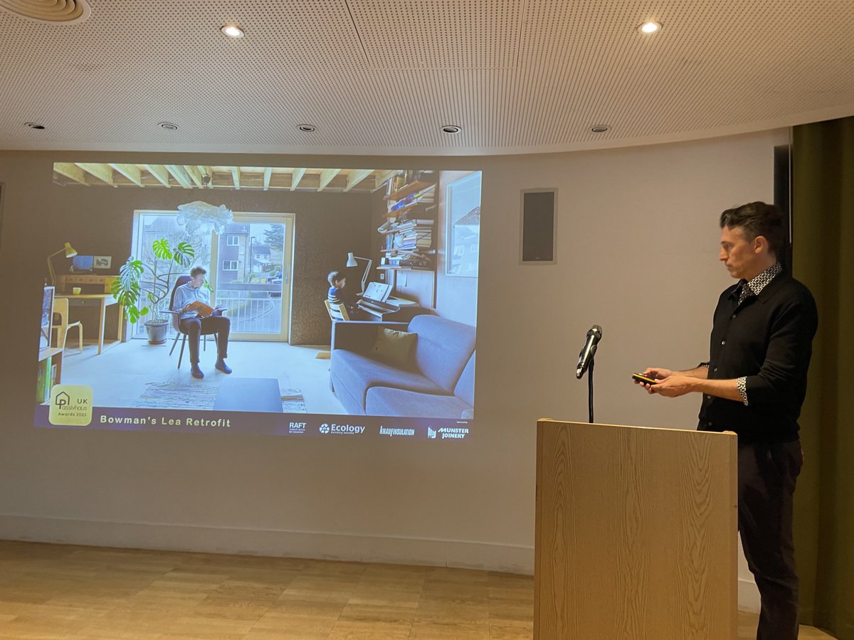 The excellent Bowman’s Lea #Passivhaus EnerPHit by ⁦<a href="/harrypaticas/">Harry Paticas</a>⁩

#PHTawards2023